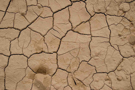 Ausgetrockneter Lehmboden